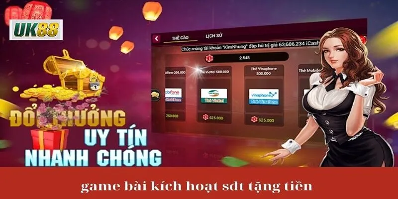 Những lợi ích nổi bật từ game bài kích hoạt SĐT tặng tiền